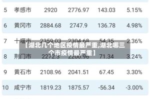 【湖北几个地区疫情最严重,湖北哪三个市疫情最严重】