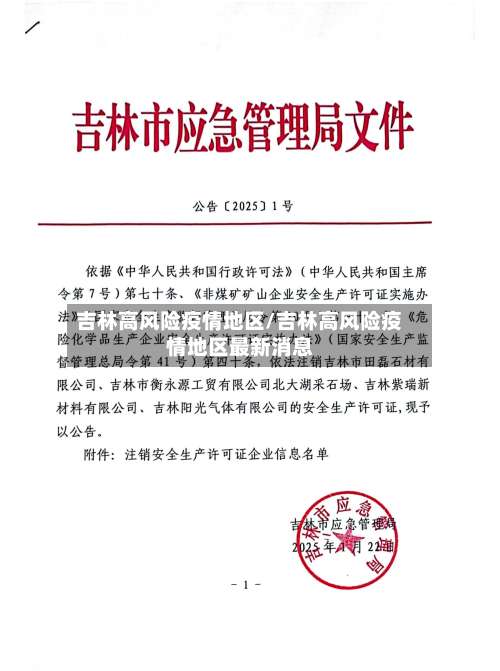 吉林高风险疫情地区/吉林高风险疫情地区最新消息-第2张图片