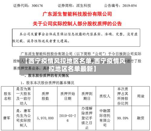 【西宁疫情风控地区名单,西宁疫情风控地区名单最新】-第1张图片