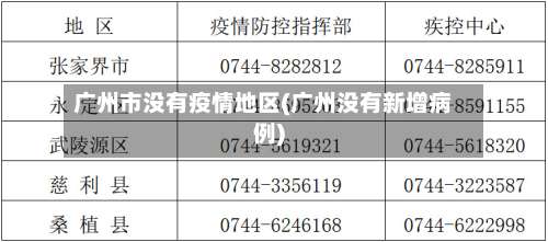 广州市没有疫情地区(广州没有新增病例)-第2张图片