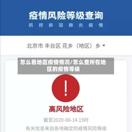 怎么看地区疫情情况/怎么查所在地区的疫情等级-第2张图片